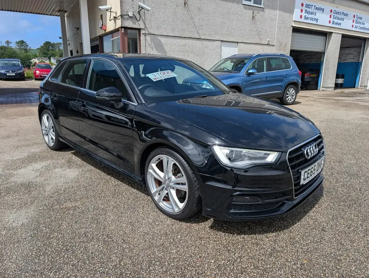 Used Audi A3 S-Line 2015 Black Hatchback