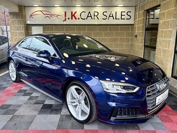 Used Audi A5 S-Line 150 HP (110 kW) 2020 Blue Coupe