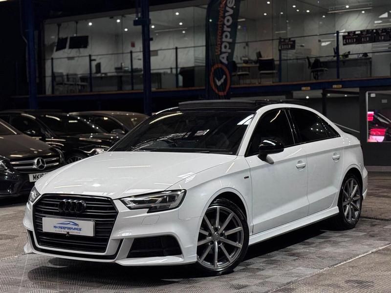 Used Audi A3 Black Edition 150 HP (110 kW) 2017 White Sedan