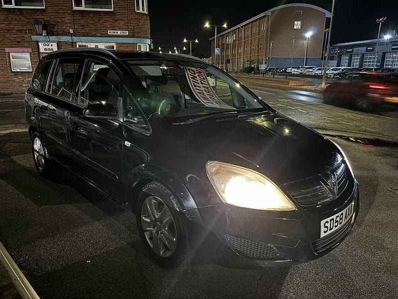 Used Vauxhall Zafira 105 HP (77 kW) 2008 Black MPV