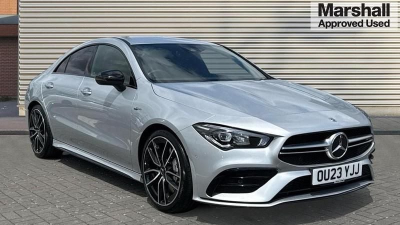 Silver Used 2023 Mercedes CLA35 AMG Premium Coupe | £32,697 (Super price) - Image 1/4