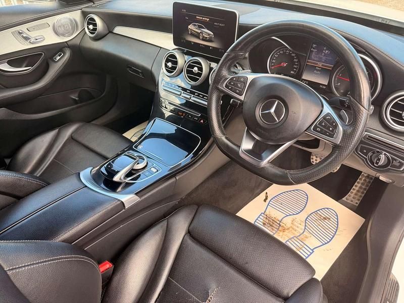 Used Mercedes C250 AMG Line Premium Plus 204 HP (150 kW) 2015 White Sedan