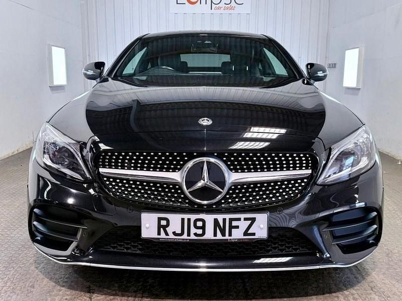 Used Mercedes C300 AMG line 245 HP (180 kW) 2019 Black Coupe
