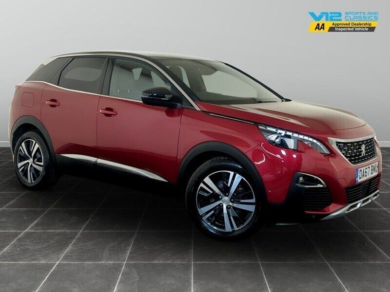 Red Used 2018 Peugeot 3008 GT-line Hatchback | £10,295 (Super price) - Image 1/2