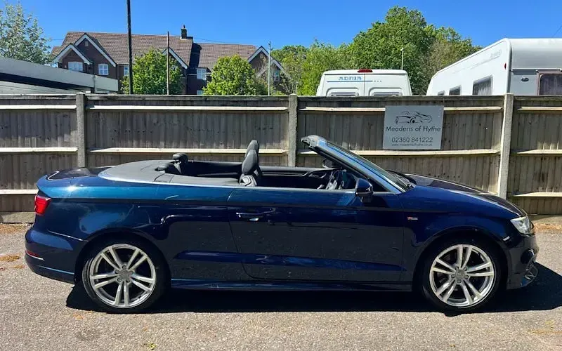 Used Audi A3 Cabriolet S-Line 190 HP (139 kW) 2017 Blue Cabriolet