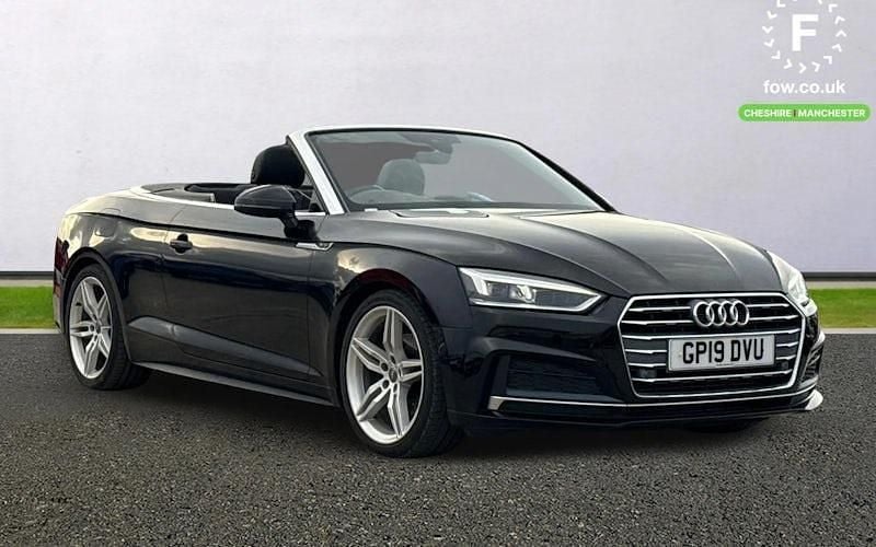 Black Used 2019 Audi A5 Cabriolet S-Line Cabriolet | £16,999 (Good price) - Image 1/4