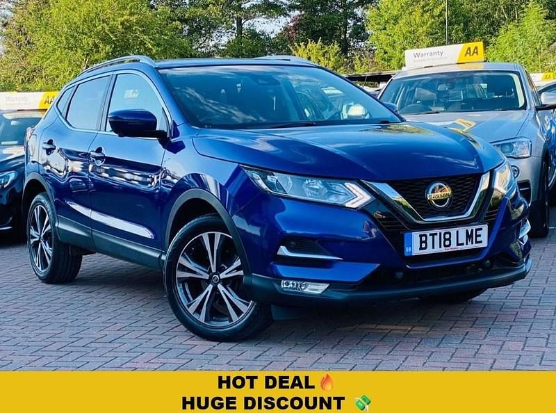 Blue Used 2018 Nissan Qashqai N-Connecta SUV | £9,040 (Good price) - Image 1/4