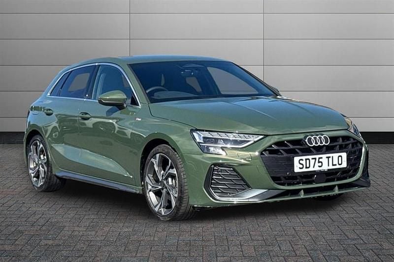 New Audi A3 S-Line 150 HP (110 kW) 2025 Green Hatchback