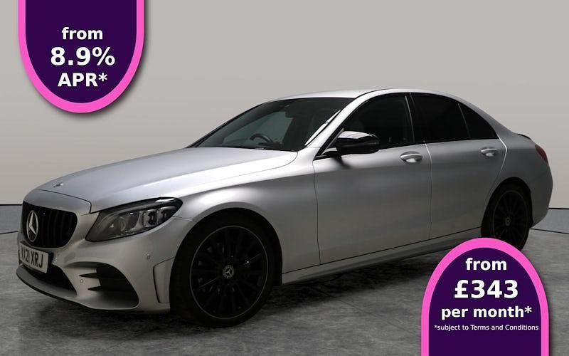 Silver Used 2021 Mercedes C220 AMG line Sedan | £22,727 (A bit pricey) - Image 1/2
