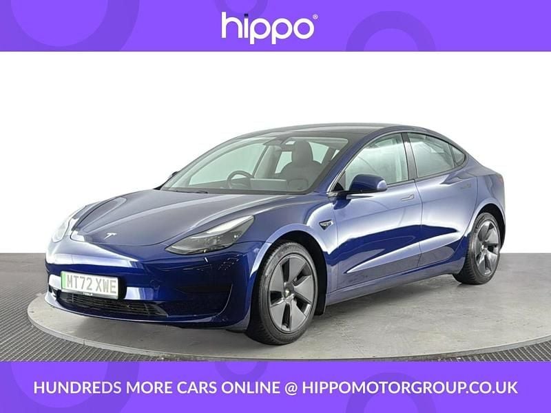 Blue Used 2022 Tesla Model 3 RWD Sedan | £18,540 (Good price) - Image 1/4