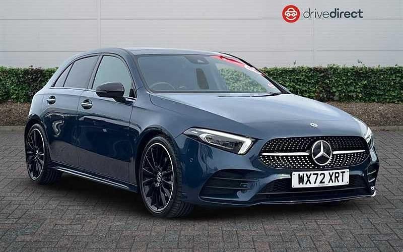 Blue Used 2022 Mercedes A180 AMG Line Premium Plus Hatchback | £22,999 (Expensive) - Image 1/4