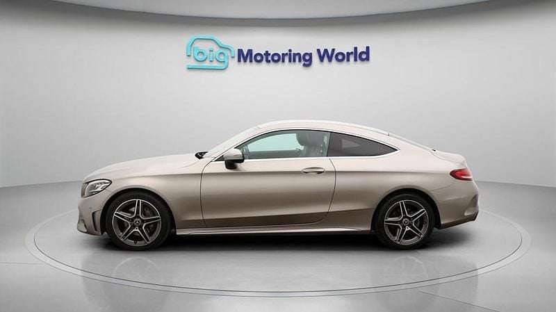 Used Mercedes C220 AMG line 194 HP (142 kW) 2021 Silver Coupe