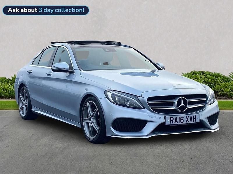 Used Mercedes C220 AMG Line Premium Plus 2016 Silver Sedan
