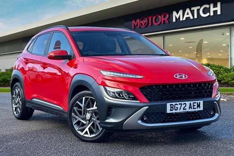Red Used 2022 Hyundai Kona Ultimate SUV | £14,900 (Fair price) - Image 1/4