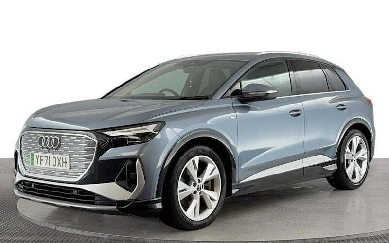 Blue Used 2022 Audi Q4 e-tron S-Line SUV | £21,720 (Good price) - Image 1/4