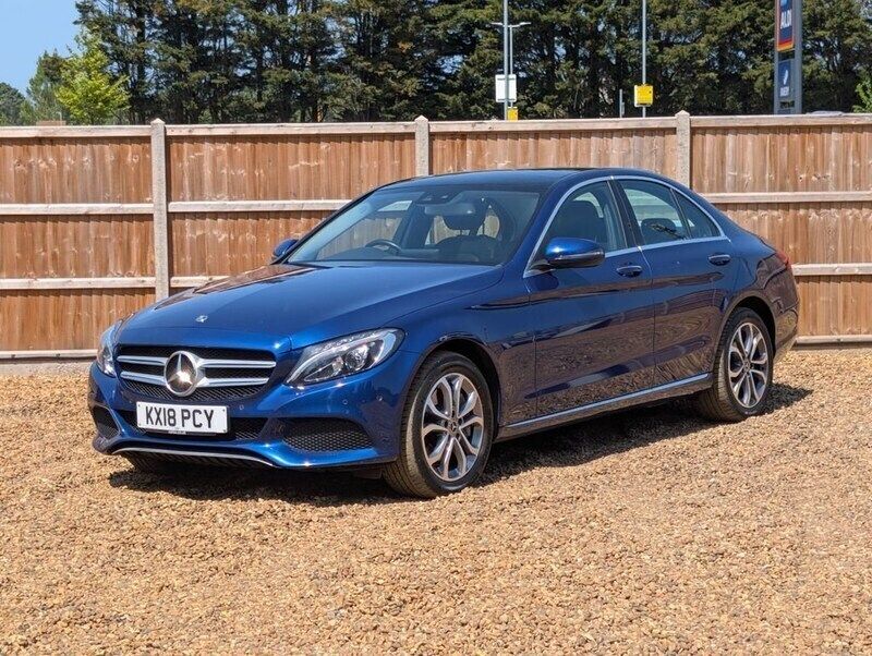 Blue Used 2018 Mercedes C350e Premium Plus Sedan | £12,300 (Fair price) - Image 1/4