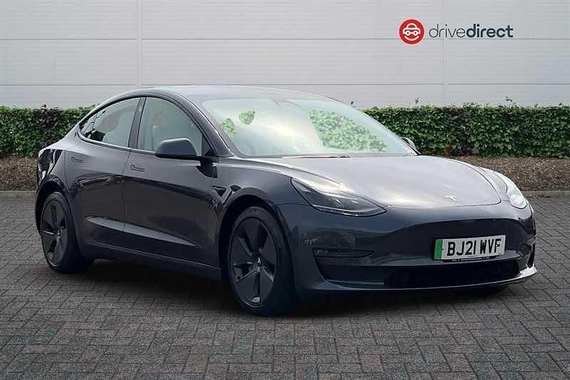 Additional premium paint stealth grey Used 2021 Tesla Model 3 Long Range RWD Sedan | £21,148 (Fair price) - Image 1/4