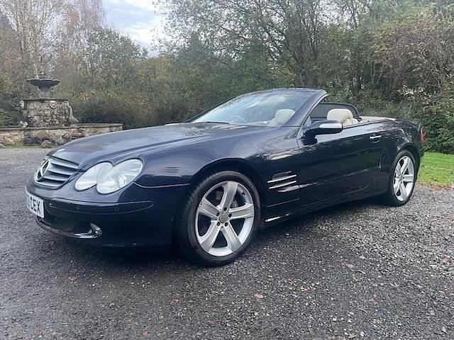 Used Mercedes SL500 2004 Blue Cabriolet