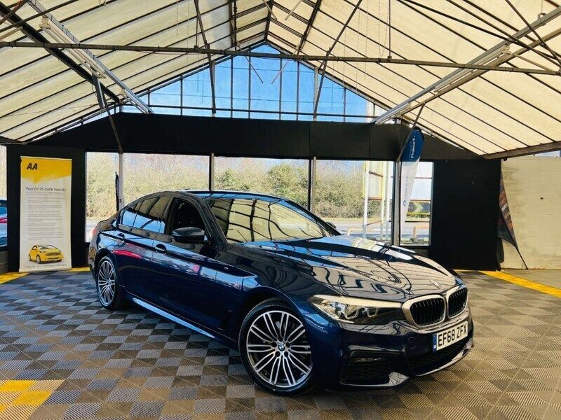 Blue Used 2018 BMW 530e M Sport Sedan | £15,975 (Fair price) - Image 1/3