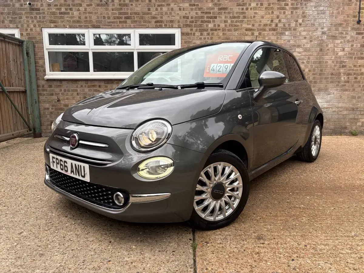 Used Fiat 500 Lounge 69 HP (50 kW) 2016 Grey Hatchback