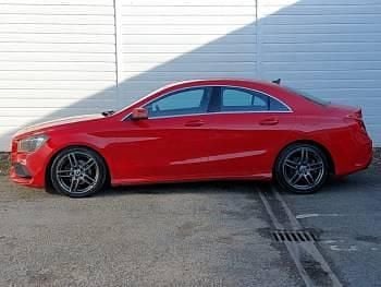 Used Mercedes CLA180 AMG line 122 HP (89 kW) 2018 Red Sedan