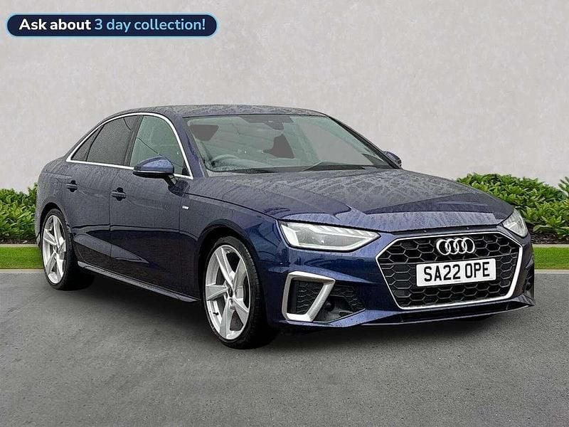 Blue Used 2022 Audi A4 S-Line Sedan | £20,535 (Super price) - Image 1/4