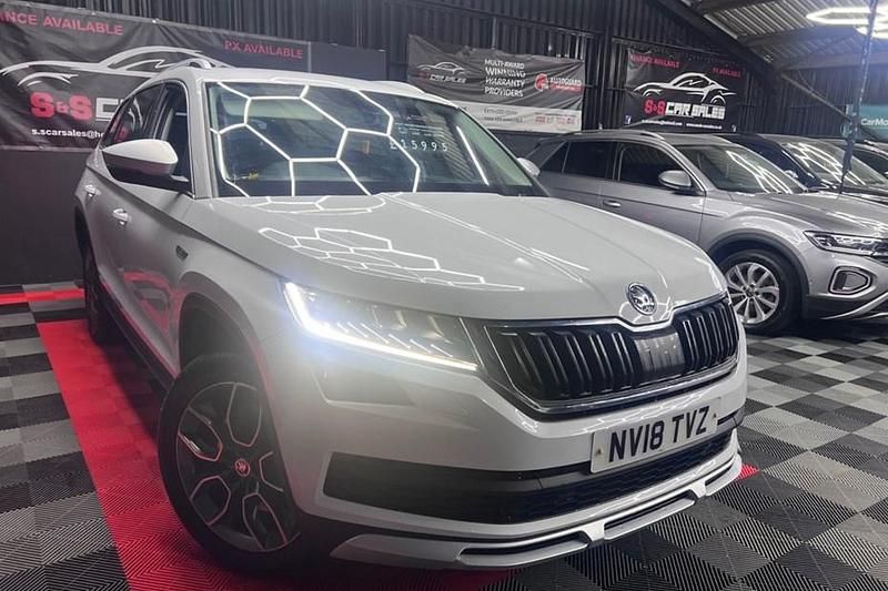 White Used 2018 Skoda Kodiaq Scout 4x4 SUV | £15,995 (Good price) - Image 1/1