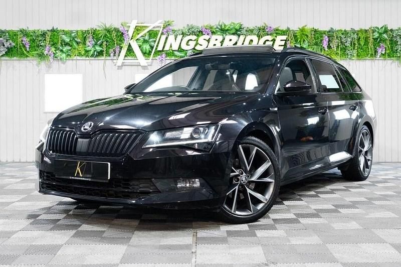 Black Used 2017 Skoda Superb SportLine Estate | £18,800 (Expensive) - Image 1/4