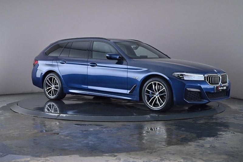 Blue Used 2022 BMW 530e M Sport Estate | £26,800 (Fair price) - Image 1/4