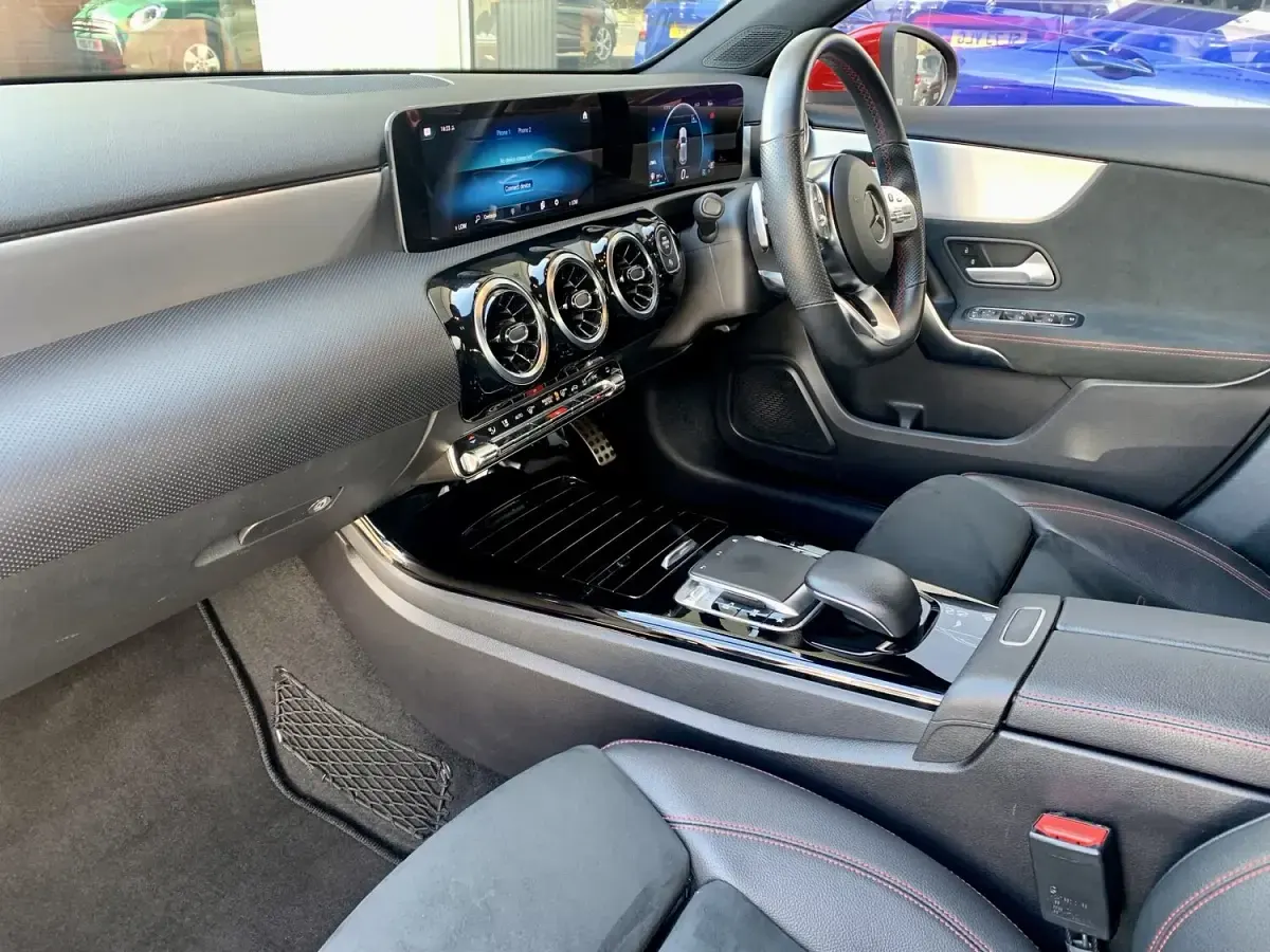 Used Mercedes A200 AMG line 163 HP (119 kW) 2019 Red Hatchback