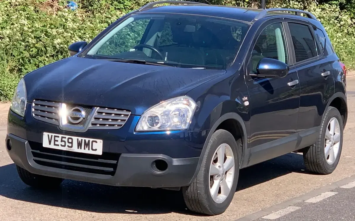 Used Nissan Qashqai N-TEC 113 HP (83 kW) 2009 Blue SUV