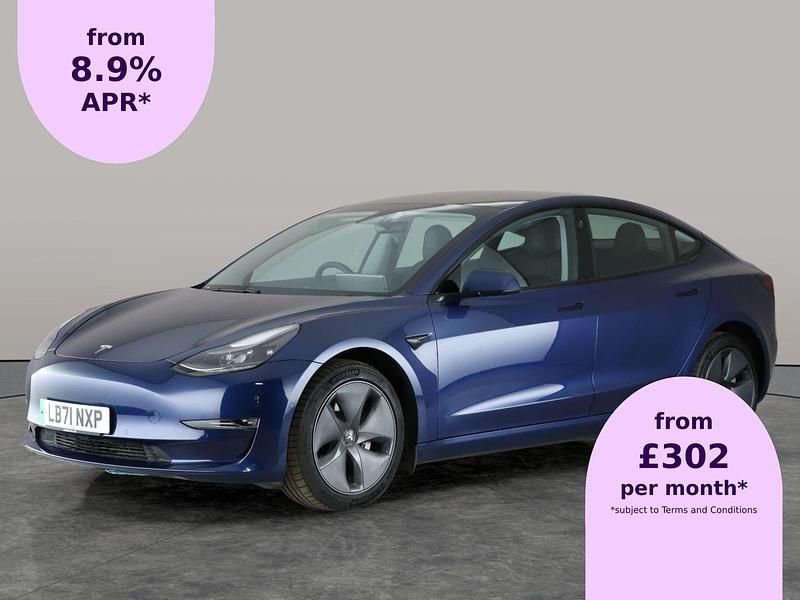 Blue Used 2021 Tesla Model 3 Long Range AWD Sedan | £19,374 (Fair price) - Image 1/2