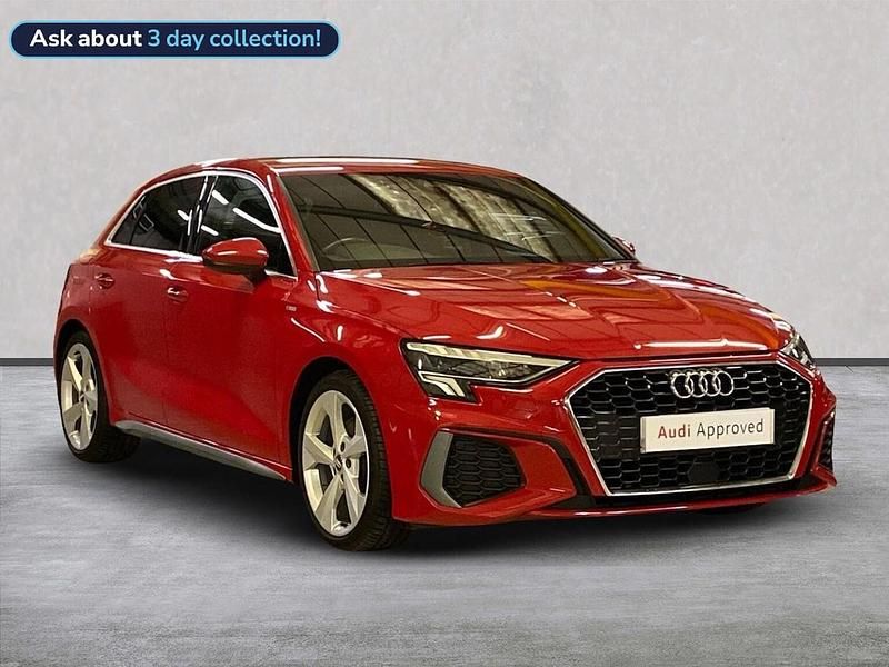 Red Used 2020 Audi A3 S-Line Hatchback | £17,180 (Fair price) - Image 1/4