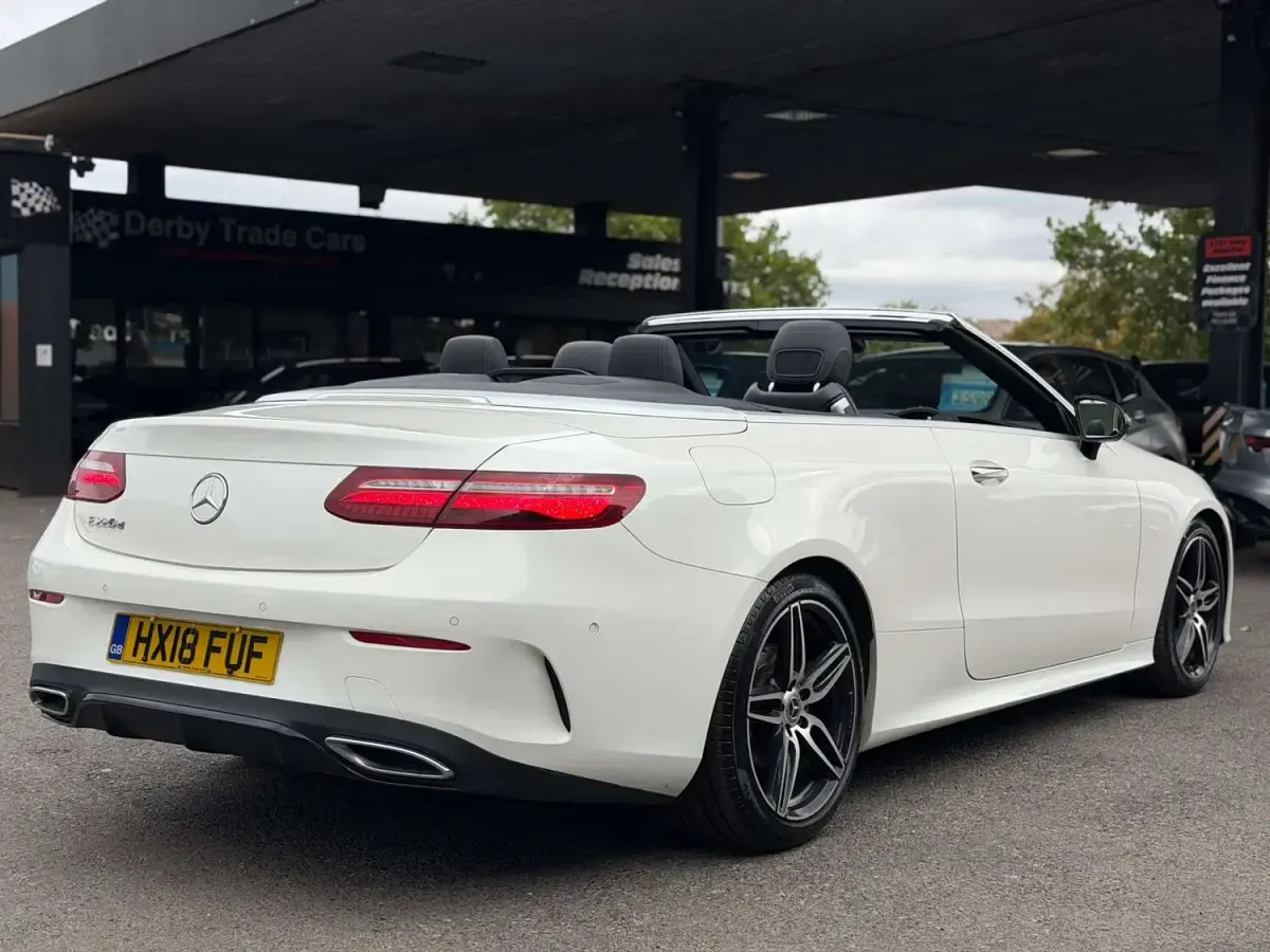 Used Mercedes E220 AMG Line Premium Plus 2018 White Cabriolet