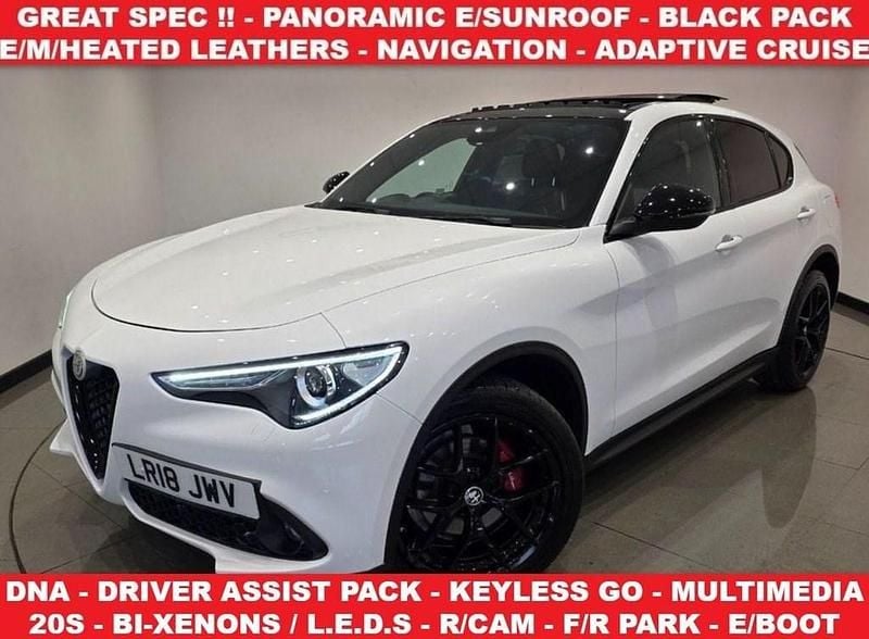 White Used 2018 Alfa Romeo Stelvio SUV | £16,990 (A bit pricey) - Image 1/4