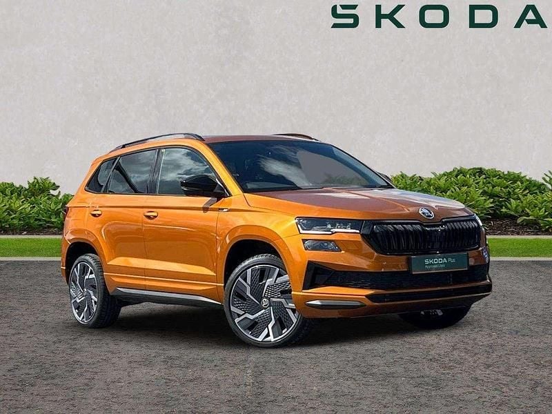 Phoenix orange metallic New 2024 Skoda Karoq SportLine SUV | £27,495 (Good price) - Image 1/4