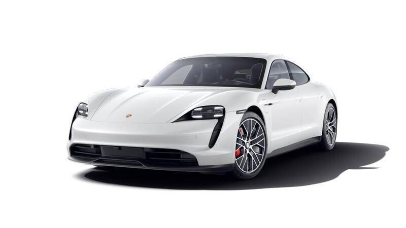 Carrara white metallic Used 2021 Porsche Taycan 4S Sedan | £50,990 - Image 1/4