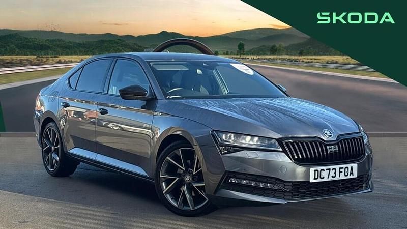 Used Skoda Superb SportlinePlus 150 HP (110 kW) 2023 Grey Hatchback