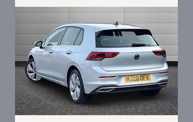 Used VW Golf VIII Style 130 HP (95 kW) 2020 Reflex silver Hatchback