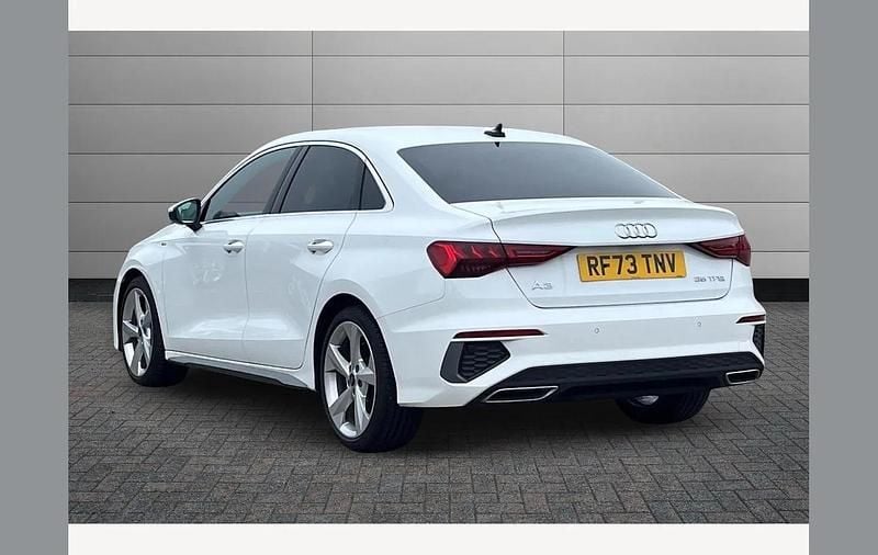 Used Audi A3 S-Line 150 HP (110 kW) 2023 Ibis white Sedan