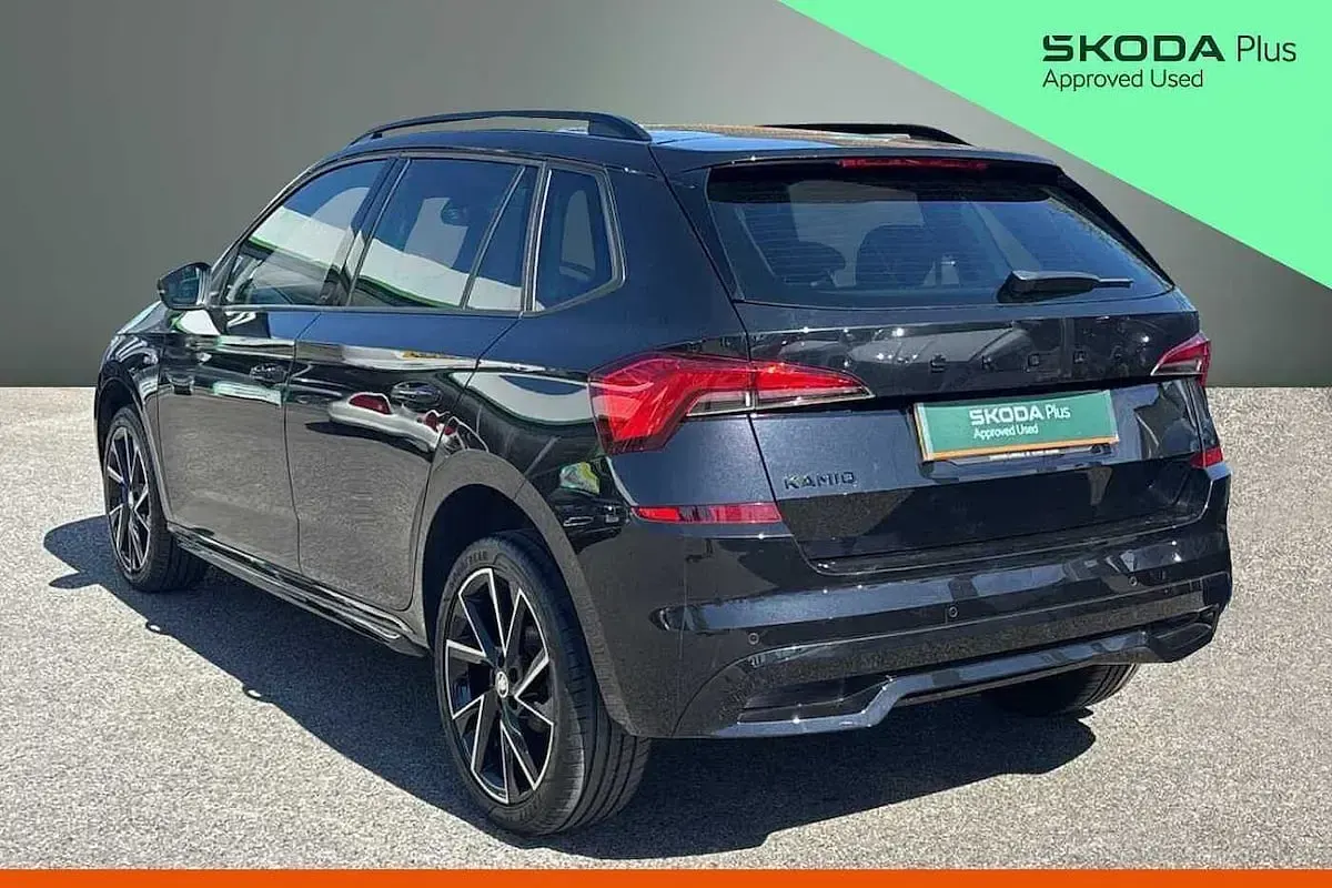 Used Skoda Kamiq Monte Carlo 110 HP (80 kW) 2023 Black magic pearl effect SUV