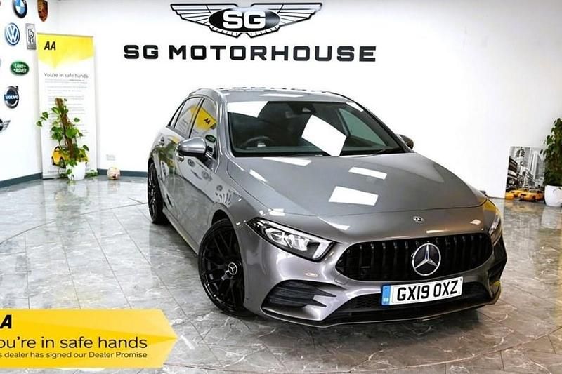 Used Mercedes A180 AMG line 136 HP (100 kW) 2019 Grey Hatchback