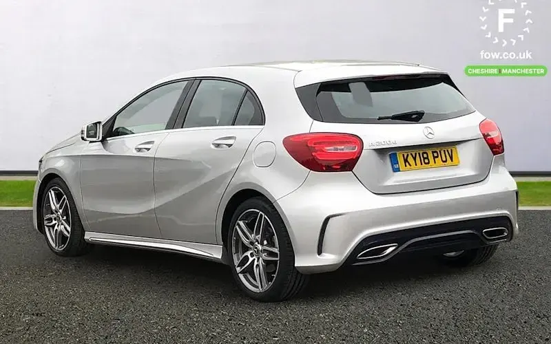 Used Mercedes A200 AMG line 136 HP (100 kW) 2018 Silver Hatchback