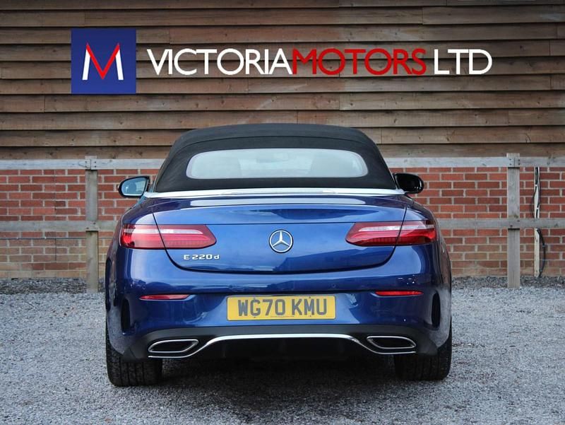 Used Mercedes E220 AMG Line Premium 2020 Blue Cabriolet