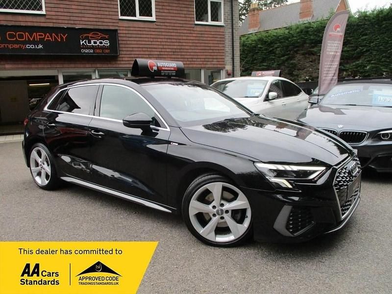 Black Used 2020 Audi A3 Sportback S-Line Hatchback | £18,995 (Fair price) - Image 1/4