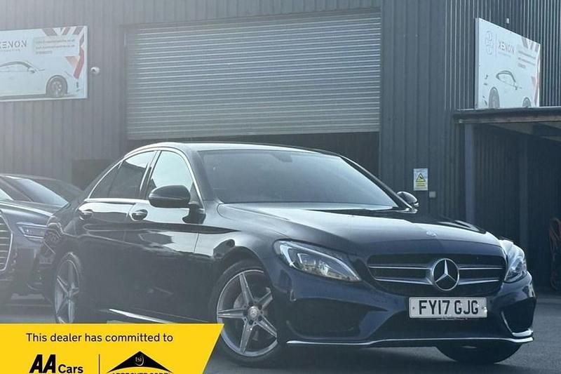 Blue Used 2017 Mercedes C220 AMG line Sedan | £14,190 (Good price) - Image 1/1