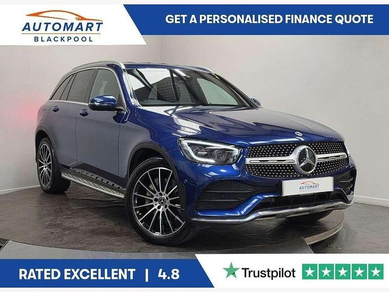 Blue Used 2021 Mercedes GLC300 AMG Line Premium SUV | £25,995 (Good price) - Image 1/4