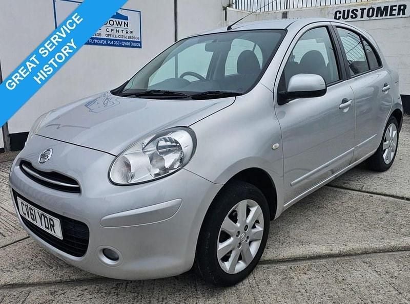Silver Used 2011 Nissan Micra Acenta Hatchback | £4,795 (Fair price) - Image 1/4