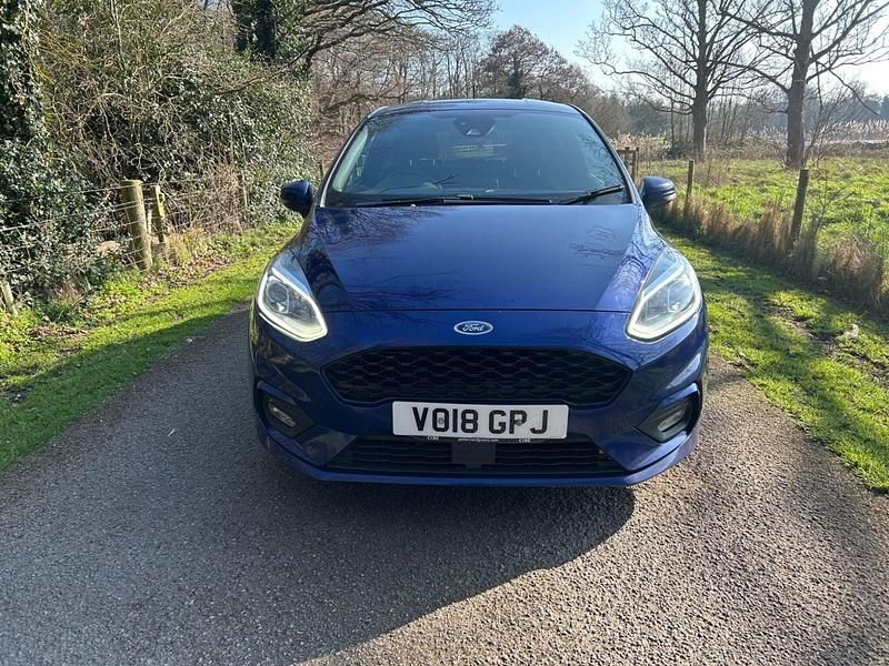 Used Ford Fiesta ST-Line X 100 HP (73 kW) 2018 Blue Hatchback