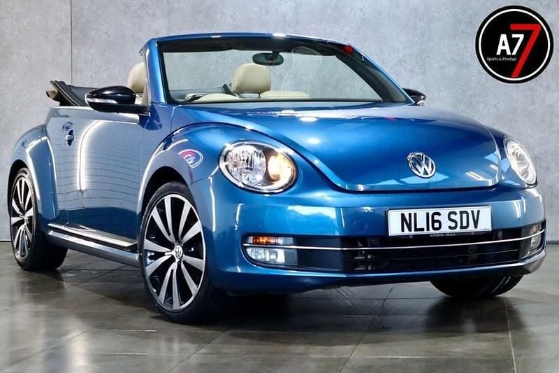 Blue Used 2016 VW Beetle Sportline Cabriolet | £10,990 (Good price) - Image 1/4